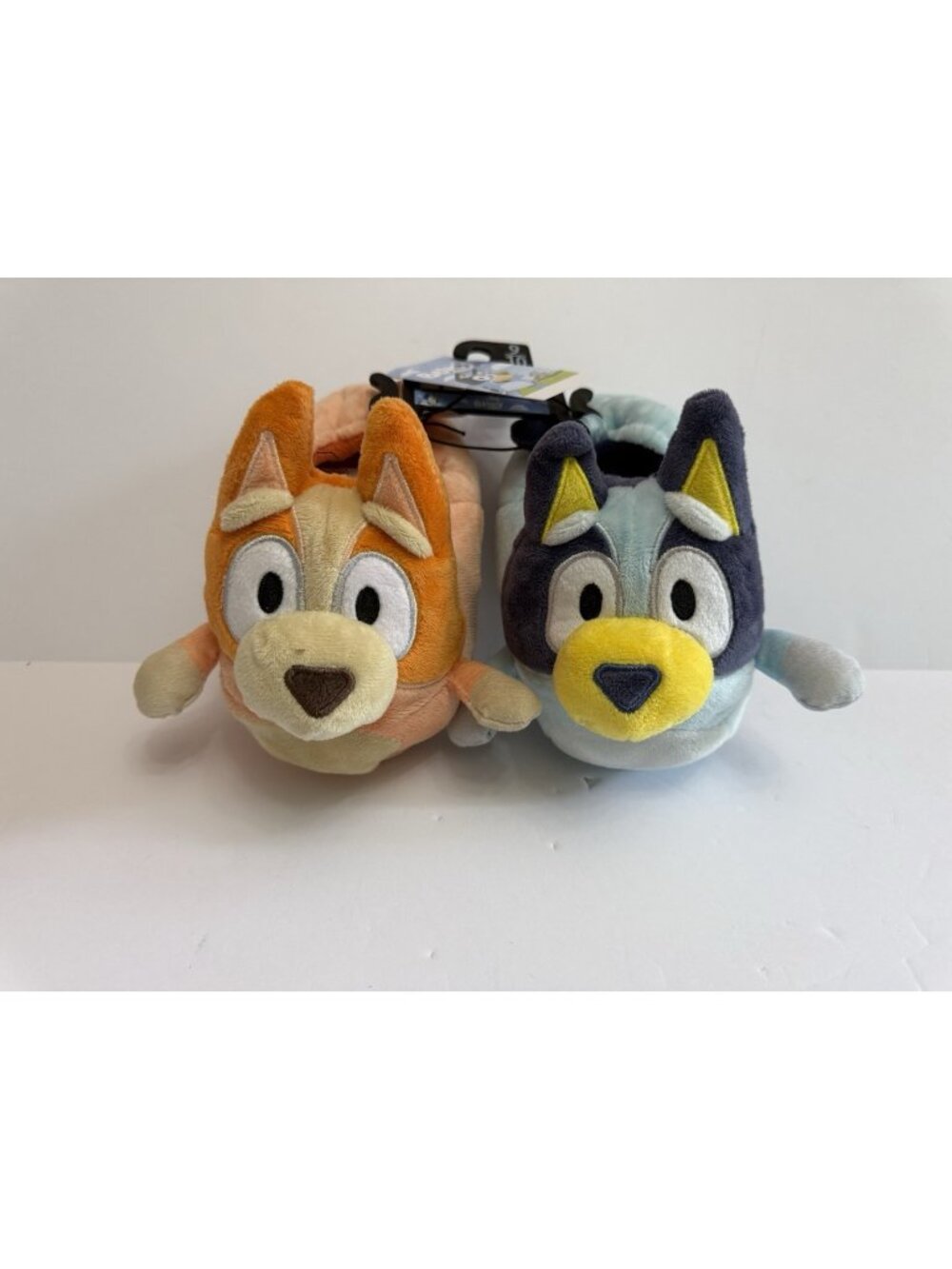 Bluey Bingo & Bluey Toddler Slippers Size 9-10 Kids Plush House Shoes 3D NWT